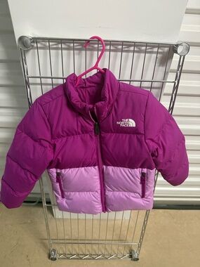 The North Face Girls 3-in-1 Jacket Pink Coat Puffer Rain Jacket Size XS (4)